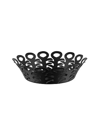 ALESSI | Korbschale VIMINI 22cm Edelstahl Epoxi. Schwarz | 